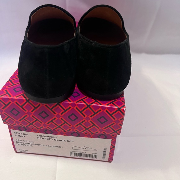 Tory Burch Black Suede Men\'s Slip-Ons